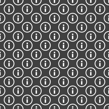 info web icon. flat design. Seamless pattern.