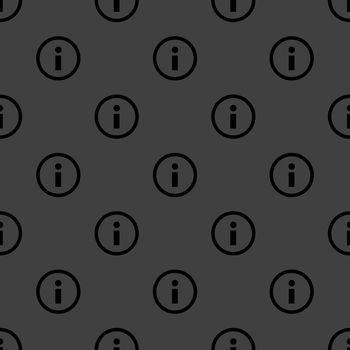 info web icon. flat design. Seamless pattern.