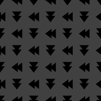 multimedia control web icon. flat design. Seamless pattern.
