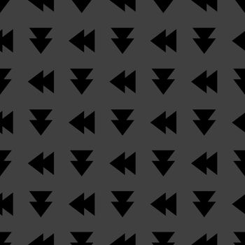 multimedia control web icon. flat design. Seamless pattern.