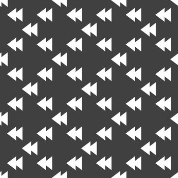 multimedia control web icon. flat design. Seamless pattern.