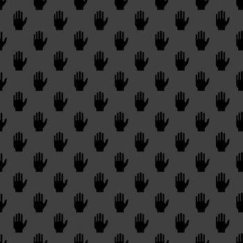 hand web icon. flat design. Seamless pattern.