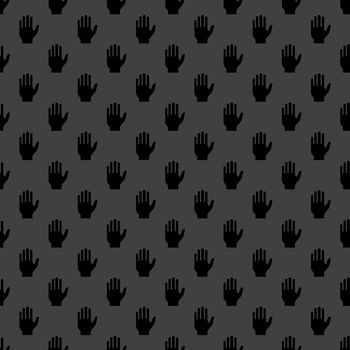 hand web icon. flat design. Seamless pattern.