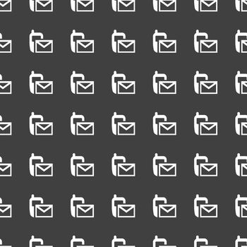 Sms web icon.  flat design. Seamless pattern.