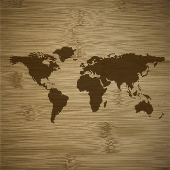 Detailed the most finest world map. flat design.