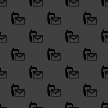 Sms web icon.  flat design. Seamless pattern.