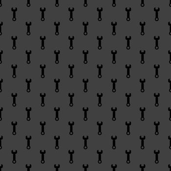 Wrench. tool to work web icon. flat design. Seamless pattern.