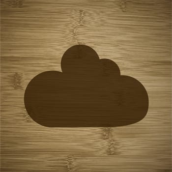 cloud icon. flat design.  Easy to edit.