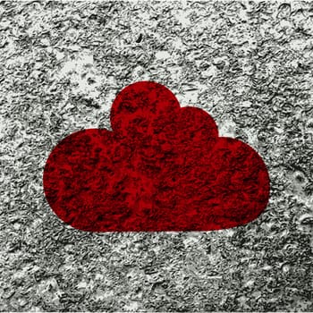 cloud icon. flat design.  Easy to edit.