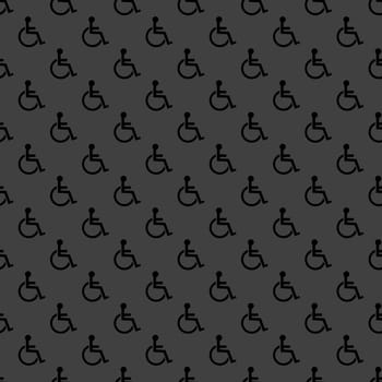 disabled web icon. flat design. Seamless pattern.