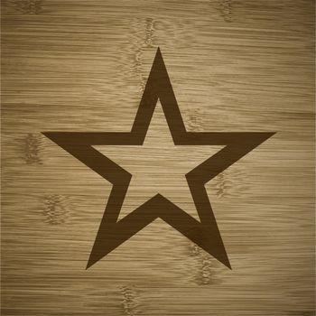 star flat design with abstract background.