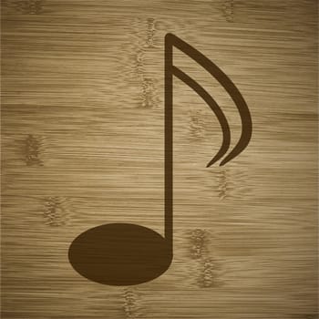 Music notes on staves with abstract background.