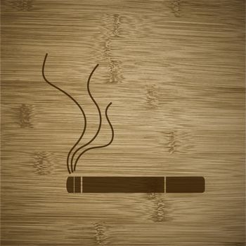 Smoking sign. cigarette icon. flat design with abstract background.