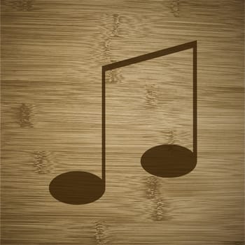 Music notes on staves with abstract background.