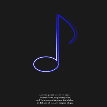 Music notes on staves with abstract background.