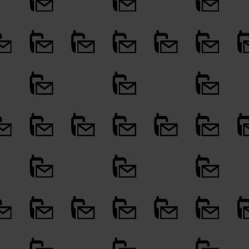 Sms web icon.  flat design. Seamless pattern.