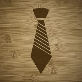 tie icon flat design with abstract background.