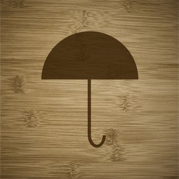 Umbrella icon Flat with abstract background.