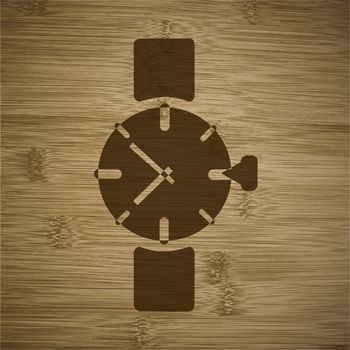 Watch,clock. icon Flat with abstract background.