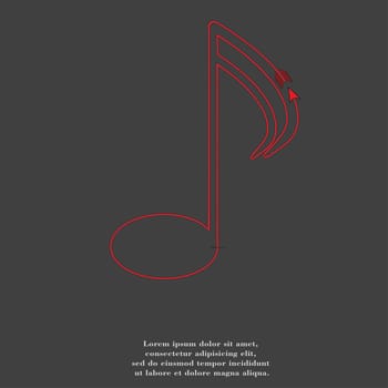 Music notes on staves with abstract background.