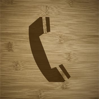 phone icon Flat with abstract background.