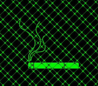 Smoking sign. cigarette icon. flat design with abstract background.