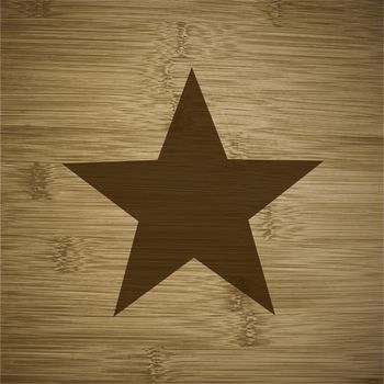 star icon Flat with abstract background.