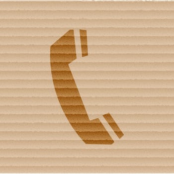 phone icon Flat with abstract background.