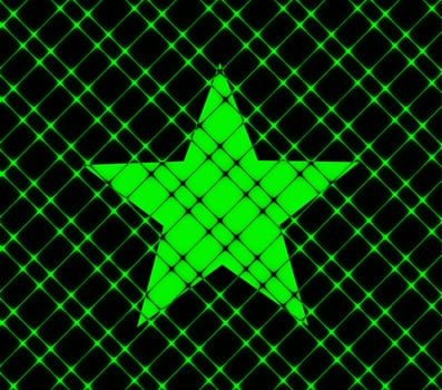 star icon Flat with abstract background.