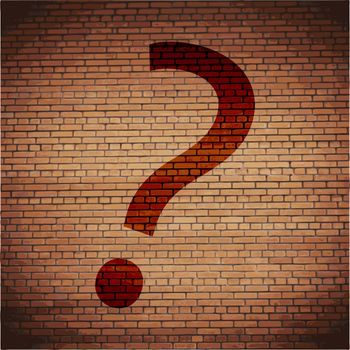 question mark icon Flat with abstract background.
