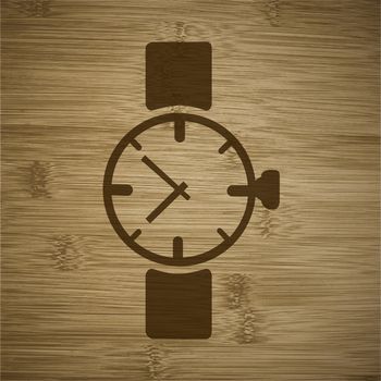 Watch,clock. icon Flat with abstract background.