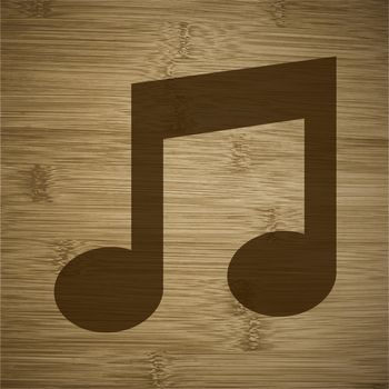 Music Notes Icons Flat with abstract background.