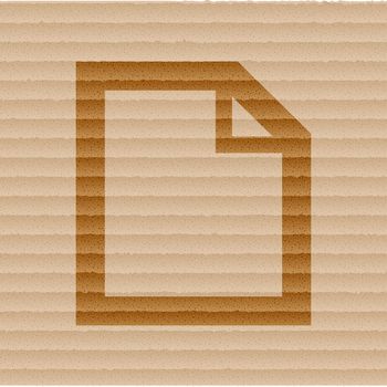 blank paper icon Flat with abstract background.