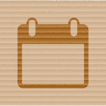 Calendar organizer icon Flat with abstract background.