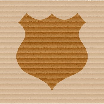 shield icon Flat with abstract background.