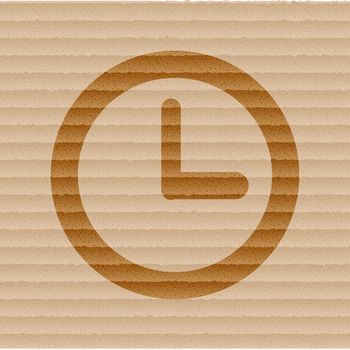 Watch icon Flat with abstract background.