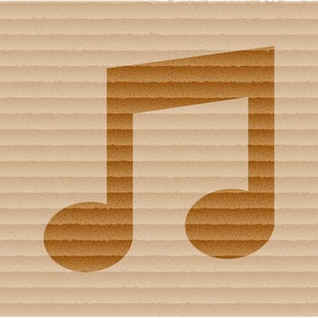 Music Notes Icons Flat with abstract background.