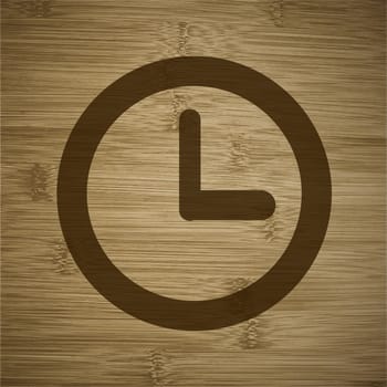 Watch icon Flat with abstract background.