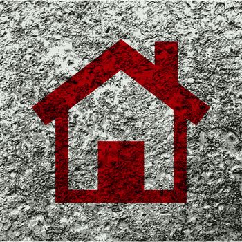 home. house icon Flat with abstract background.