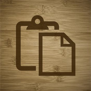 blank paper icon flat design with abstract background.