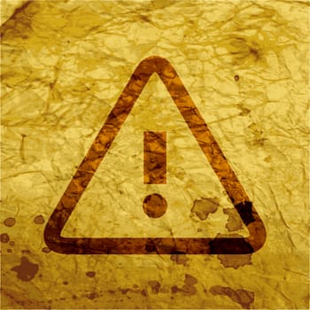 danger. exclamation mark icon flat design with abstract background.