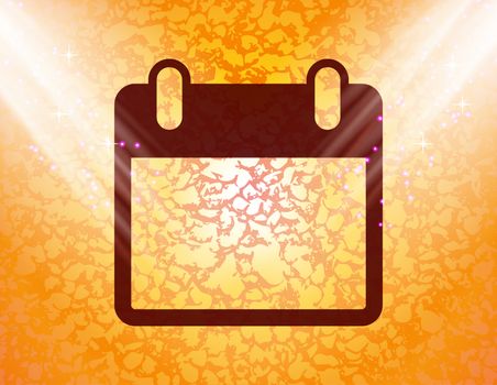 Calendar organizer icon Flat with abstract background.