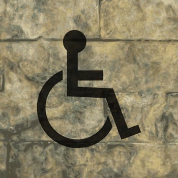 disabled. Flat modern web button and space for your text. .