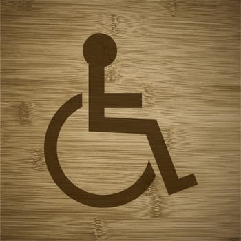 disabled. Flat modern web button and space for your text. .