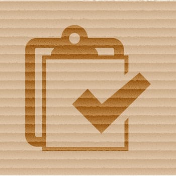 Notepad paper Documents icon flat design with abstract background.