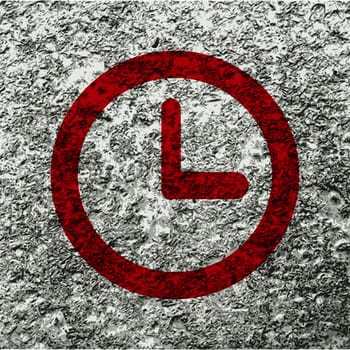 Watch icon Flat with abstract background.