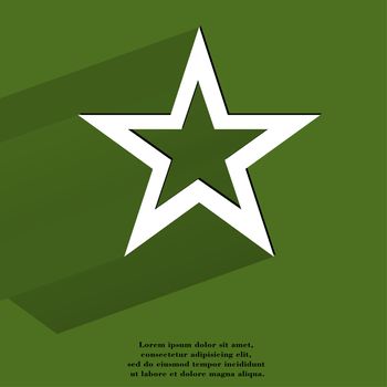 star web icon, flat design.  illustration. 