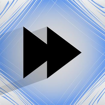 multimedia control. Flat modern web design on a flat geometric abstract background . 