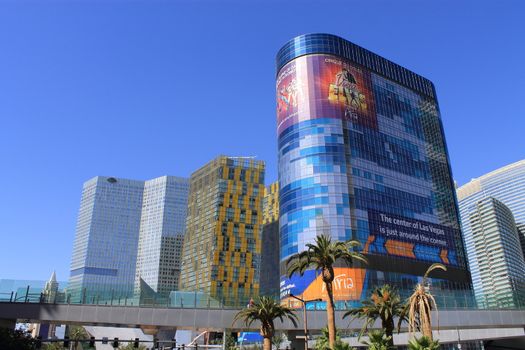 City Center Complex buildings on the famous Las Vegas Strip