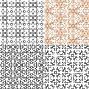 Set of  pattern. Modern stylish texture. Repeating abstract background.  illustration